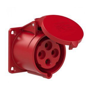 Розетка внутреннего монтажа 32A 400V 4P IP44 70x70, PCE 324-6 324-6 фото