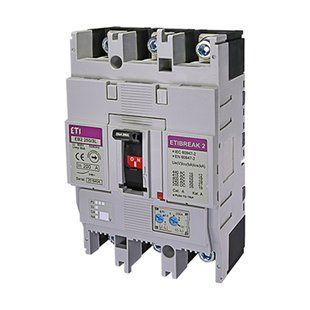 Корпусный автоматический выключатель ETI EB2 250/3L 200A (25kA, (0.63-1)In/(6-13)In) 3P 4671072 фото