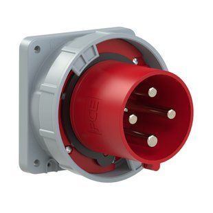 Вилка внутреннего монтажа 125A 400V 4P IP67 120x120, PCE 644-6 644-6 фото