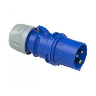 Вилка кабельная 32А/230V/1P+N+E/IP44, PCE 023-6 023-6 фото