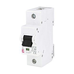 Автоматический выключатель ETI 1p C 80А (20 kA) ETIMAT 10 2131731 фото