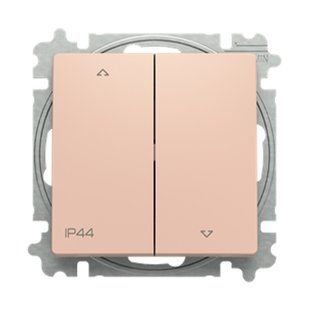 Вимикач жалюзі 2-ний IP44, ABB, ZONI (пудровий матовий), 3559T-A88940 242 2CHT598894A6242 фото