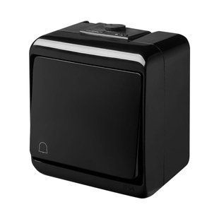 Кнопка "колокольчик" VHE-4-BL (черная, IP54) 4668083 фото