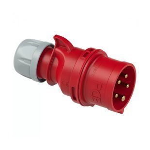 Вилка кабельная 32А/400V/3P+N+E/IP44, PCE 025-6 025-6 фото