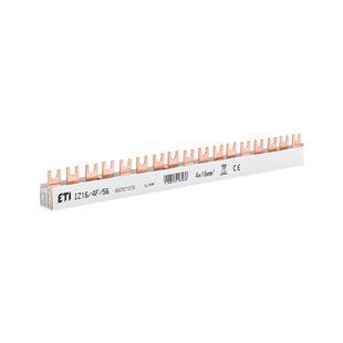 Шина питания ETI IZ 16/4F/56 (16мм2, 4P, 1м, Fork, 56mod.) 2921070 фото
