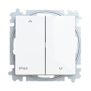 Вимикач жалюзі 2-ний IP44, ABB, ZONI (білий глянцевий), 3559T-A88940 500 2CHT598894A6500 фото