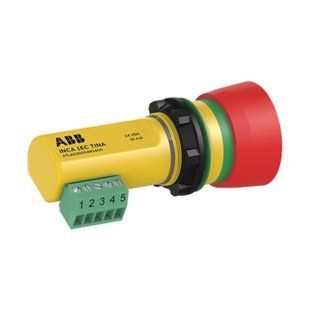 Кнопка аварійної зупинки ABB Inca 1 EC Tina 24 V DC, IP65 2TLA030054R1400 фото