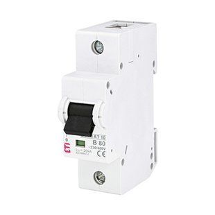 Автоматический выключатель ETI 1p B 80А (20kA) ETIMAT 10 2121731 фото