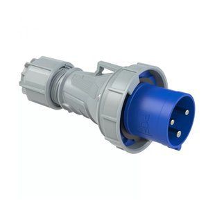 Вилка кабельная 63А/230V/1P+N+E/IP67, PCE 033-6 033-6 фото