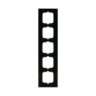 Рамка 5 постов Axcent, черный 1725-281, ABB 2CKA001754A4413 фото