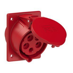 Розетка внутреннего монтажа наклонная 32A 400V 5P IP44 80x97, PCE 425-6 425-6 фото