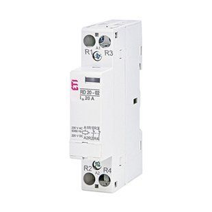 Контактор модульний ETI RD 20-02 230V AC/DC 2464008 фото