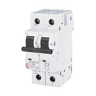 Автоматический выключатель ETI 2p C 16А (10 kA) ETIMAT 10 2133716 фото