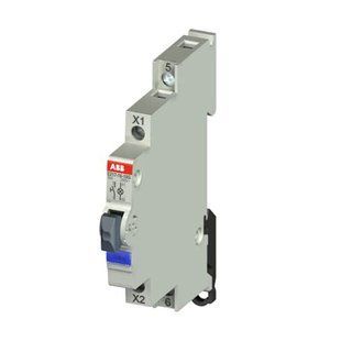 Вимикач кнопковий ABB E217-16-01G220 з індикацією 16А 1НЗ 60-220В DC синій 2CCA703259R0001 фото