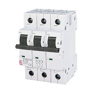 Автоматичний вимикач ETI 3p D 32А (10 kA) ETIMAT 10 2155719 фото