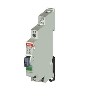 Вимикач кнопковий ABB E217-16-01D48 з індикацією 16А 1НЗ 12-48В AC/DC зелений 2CCA703262R0001 фото