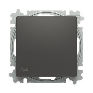 Вимикач 1-ний прохідний IP44, ABB, ZONI (чорний матовий), 3559T-A06940 237 2CHT590694A6237 фото