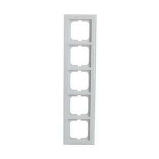 Рамка 5 постов Axcent, стекло белое 1725-280, ABB 2CKA001754A4441 фото