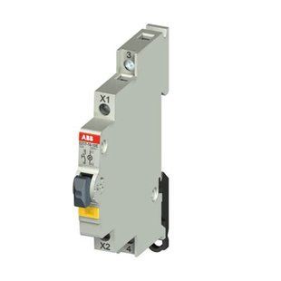 Вимикач кнопковий ABB E217-16-01E48 з індикацією 16А 1НЗ 12-48В AC/DC жовтий 2CCA703263R0001 фото