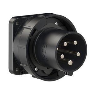 Вилка внутреннего монтажа 63A 400V 5P IP67 100x100, PCE 635-6xs 635-6xs фото