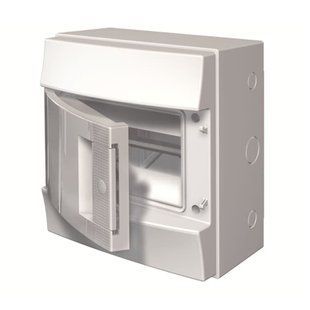 Щит зовнішній ABB MISTRAL65 8M 12SM 232х250х154 білі дверцята 1SLM006501A1101 фото