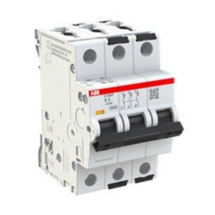 Автоматичний вимикач ABB S303P-D3, 3P, D, 3A, 25kA, AC S300P 2CDS383001R0031 фото