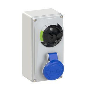Розетка наружного монтажа с выключателем и блокировкой 16A 230V 3P IP44, PCE 6113-6 6113-6 фото