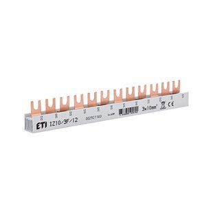 Шина живлення ETI IZ 10/3F/12 (10мм2, 3P, 0.21м, Fork, 12mod.) 2921140 фото