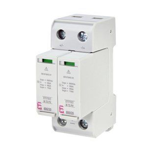 Обмежувач перенапруги ETI ETITEC M T2 PV 600/20 (для PV систем) 2440620 фото