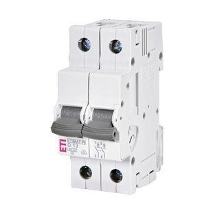 Автоматичний вимикач ETI ETIMAT P6 2p D 13A (6kA) 1900249 фото
