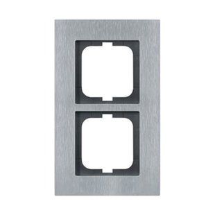 Рамка 2 поста Carat, сталь 1722-860, ABB 2CKA001754A4255 фото