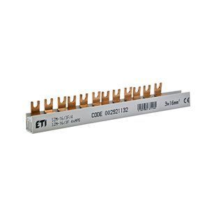 Шина питания ETI IZM 16/3F/4хMPE (16мм2, 3P, 0.21м, Fork, 12mod., 4xMS/MPE) 2921132 фото
