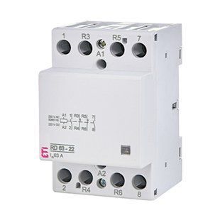 Контактор модульний ETI RD 63-22 230V AC/DC 2464030 фото