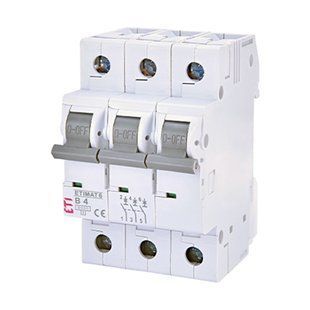 Автоматичний вимикач ETI 3p B 4 (6kA) ETIMAT 6 2115511 фото
