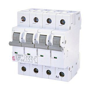 Автоматичний вимикач ETI 3p+N C 40 (6kA) ETIMAT 6 2146520 фото