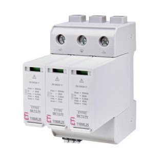 Обмежувач перенапруги ETI ETITEC EM T12 PV 1100/6,25 Y RC (для PV систем) 2440581 фото