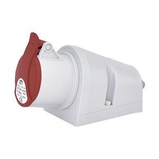 Розетка настінна (силовий роз'єм) EZ-1643 IP44 (16A, 400V, 3P+PE), ETI 4482035 фото