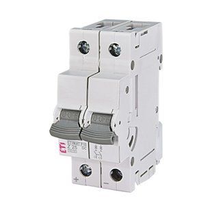 Автоматический выключатель ETI 2p Z 25A (10 kA) ETIMAT P10 DC 262524106 фото