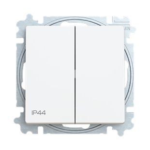 Вимикач 2-ний IP44, ABB, ZONI (білий матовий), 3559T-A05940 240 2CHT590594A6240 фото