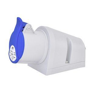 Розетка настінна (силовий роз'єм) EZ-3232 IP44 (32A, 230V, 2P+PE), ETI 4482037 фото