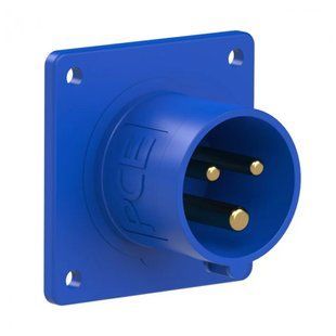 Вилка внутреннего монтажа 16A 230V 3P IP44 70х70, PCE 613-6 613-6 фото