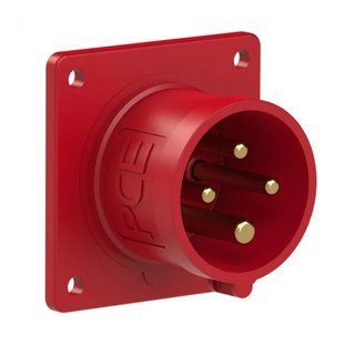 Вилка внутреннего монтажа 16A 400V 4P IP44 70x70, PCE 614-6 614-6 фото