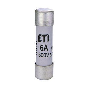 Запобіжник ETI CH 10x38 gG 2A 500V 2620001 фото