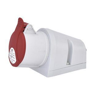 Розетка настінна (силовий роз'єм) EZ-3253 IP44 (32A, 400V, 3P+N+PE), ETI 4482039 фото