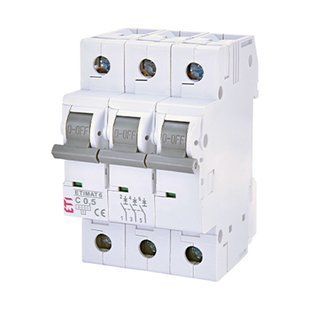 Автоматичний вимикач ETI 3p C 0,5 (6kA) ETIMAT 6 2145501 фото