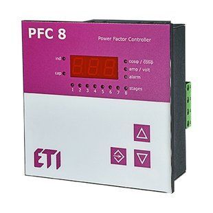 Регулятор реактивной мощности ETI PFC 8 RS (8 степеней, 97х97) 4656906 фото