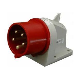 Вилка встроенная угловая (силовой разъем) ER-1653 IP44 (16A, 400V, 3P+N+PE), ETI 4482131 фото
