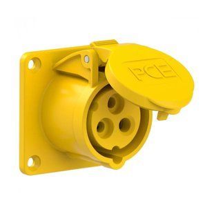 Розетка внутреннего монтажа 16A 110V 3P IP44 70x70, PCE 313-4 313-4 фото
