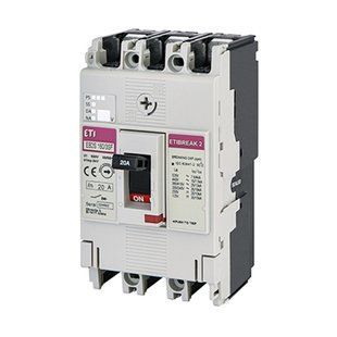Корпусный автоматический выключатель ETI EB2S 160/3SF 20A (25kA, фикс./фикс.) 3P 4671828 фото