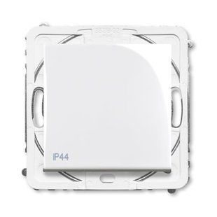 Вимикач 1-кл. прохідний IP44 ABB Basic-55 білий 3521B-A06945 94 2CHB210699A4094 фото